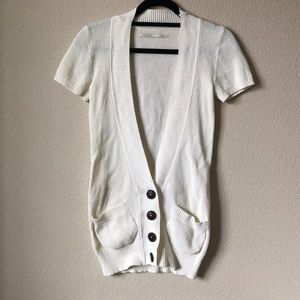 Rubbish long cream cardigan